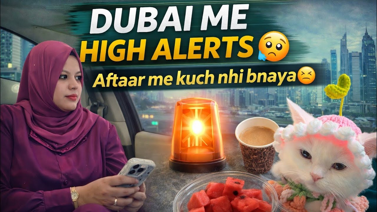 Dubai Me High Alerts 🥹 | Aftaar Me Kuch Nhi Banaya 😞 | Daily Vlog