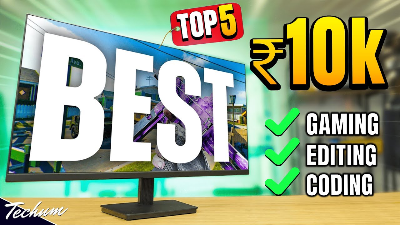 Best Gaming & Professional Monitors Under ₹10,000 In BBD Sale & Great Indian Festival Sale 2025