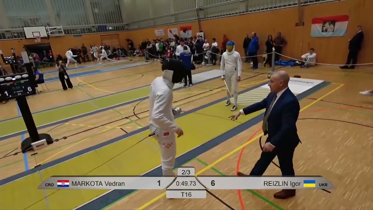 European Olympic Qualifier 2024 SME - L16 - Vedran Markota CRO v Igor Reizlin UKR