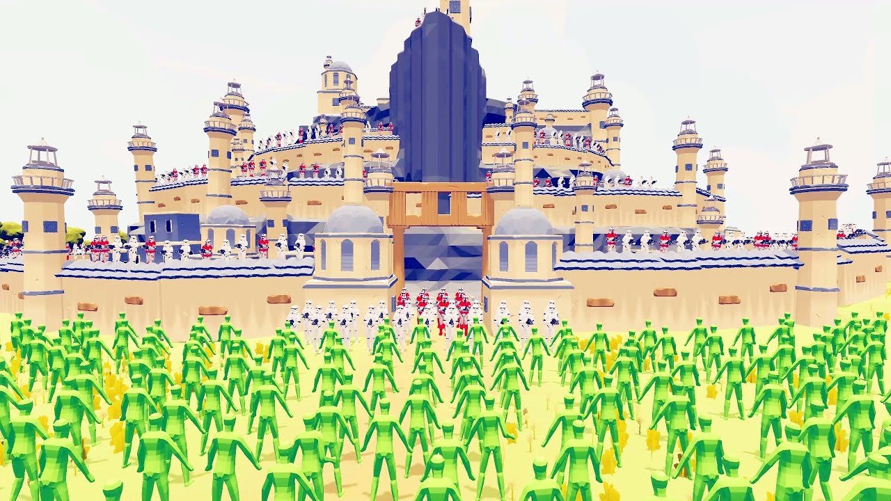 Zombies invaded the Minas Tirith  & Starwars Defend Castle - Totally Accurate Battle Simulator TABS