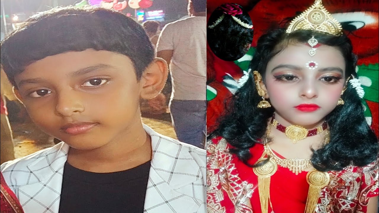 Bangalivolg//Baby boy to girl bridal  makeup transformation//boy to girl makeup//male to female make