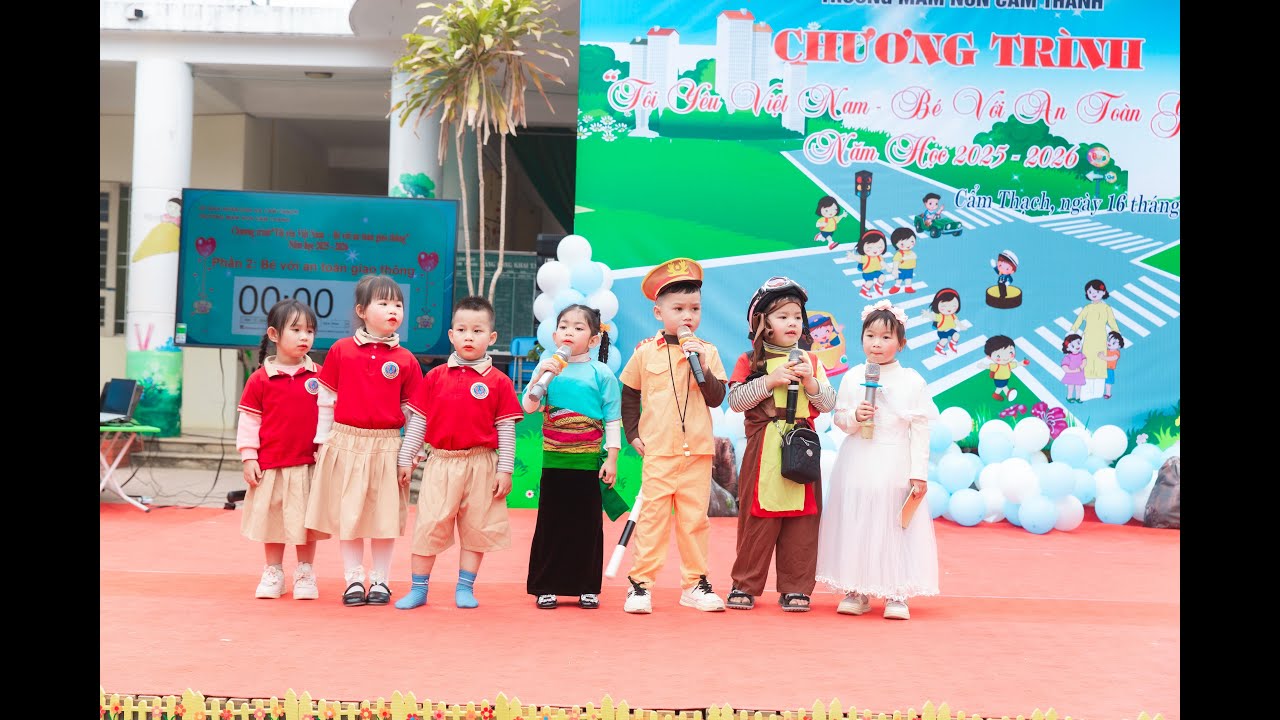 Tôi Yêu Việt Nam - Bé với an toàn giao thông. Lớp Nhỡ Phâng Khánh | Trường MN Cẩm Thành. 16-01-2026