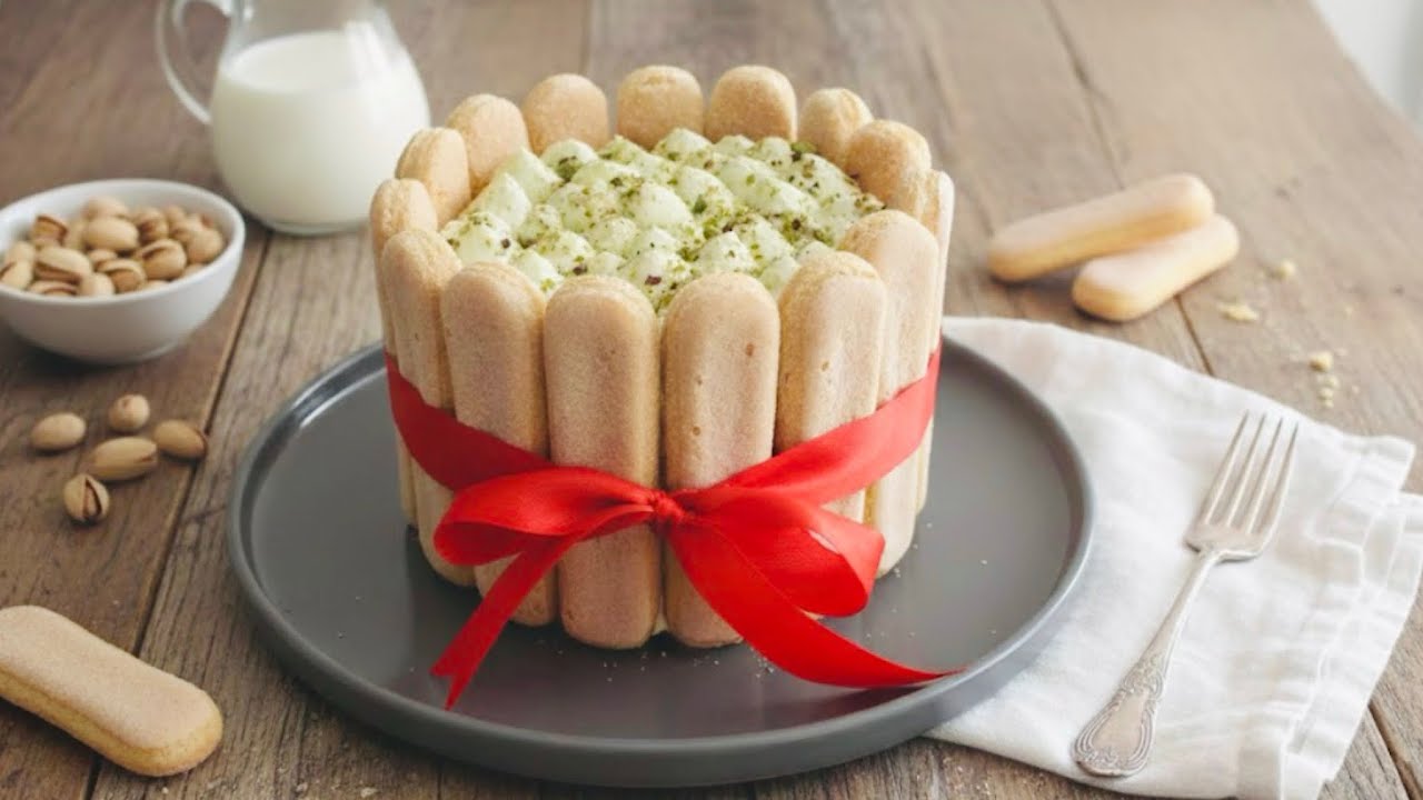 World’s Best Pistachio Charlotte Cake | Delicious, Creamy & Easy (Step-by-Step)