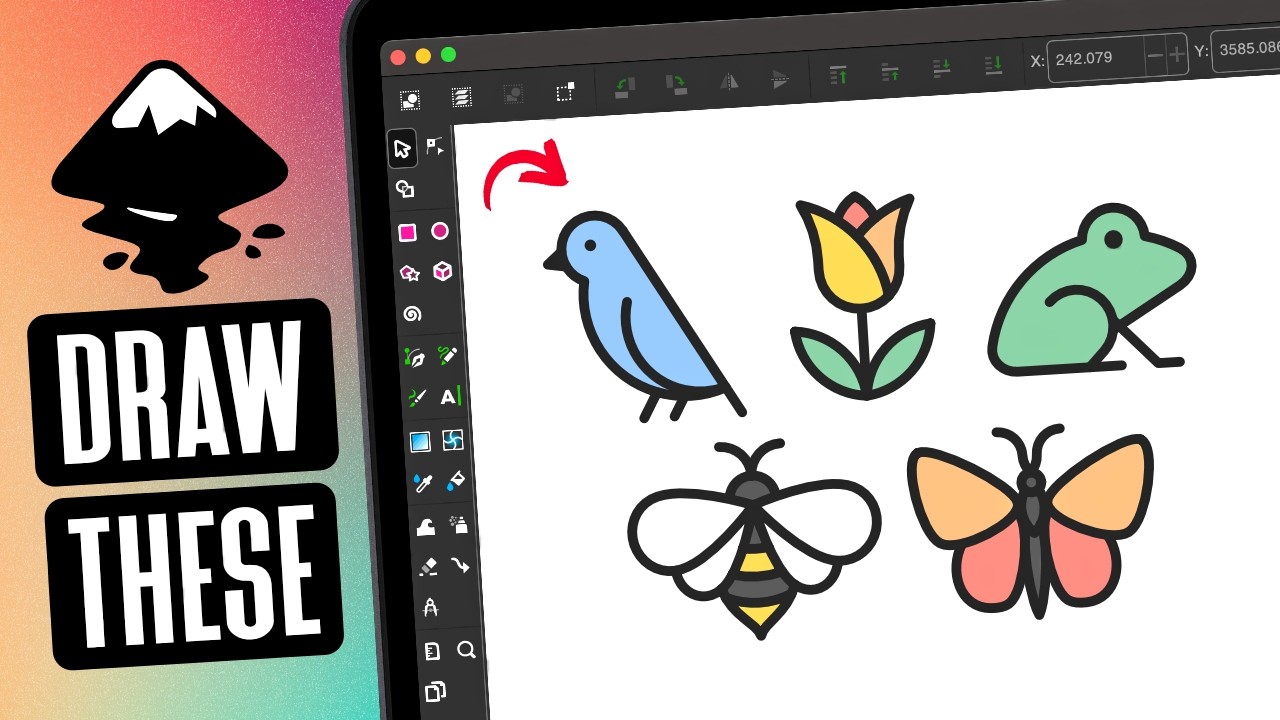 Учебное пособие для начинающих по Inkscape: простые рисунки иконок.