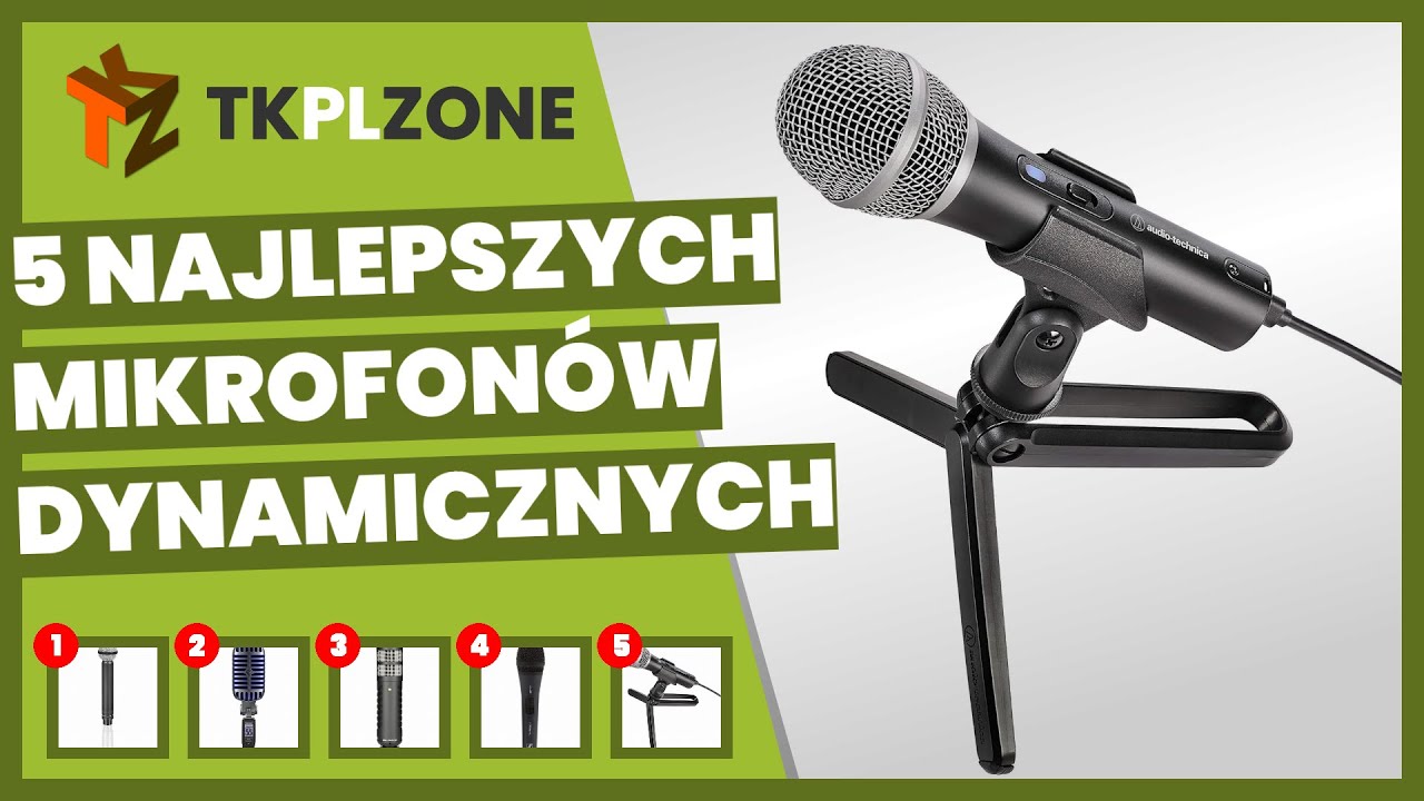 5 najlepszych mikrofonów dynamicznych