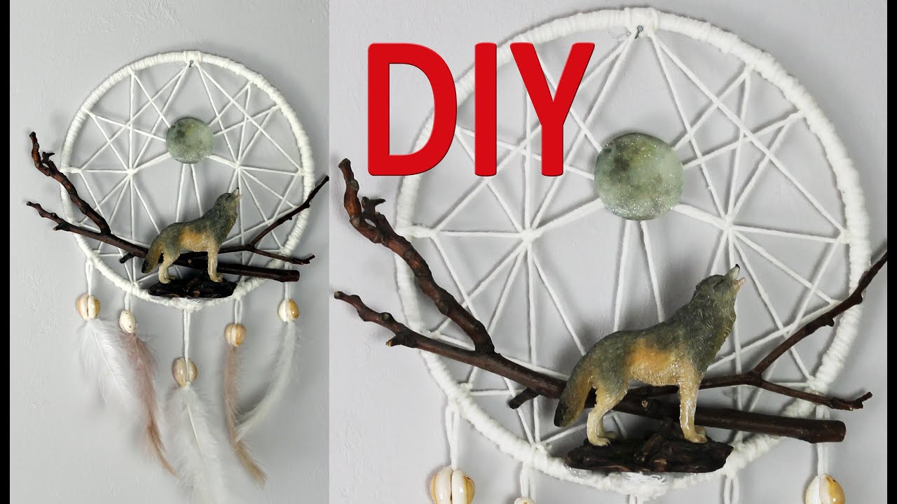DIY Dreamcatcher With Wolf
