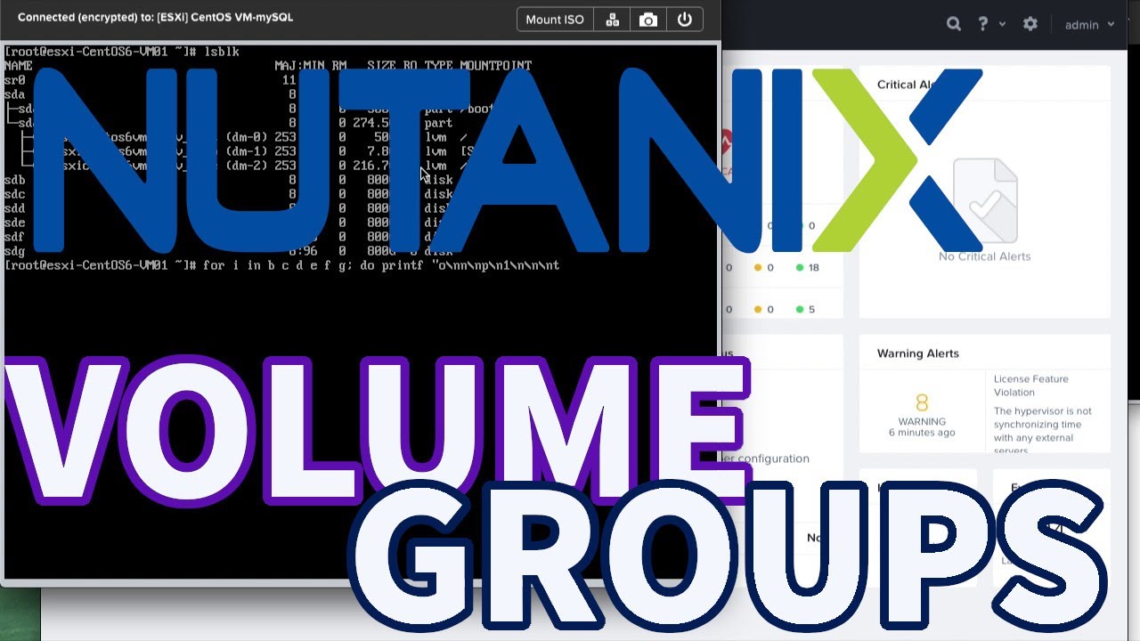 [roncoejr: (tech)] Nutanix Volume Group Provisioning and Use