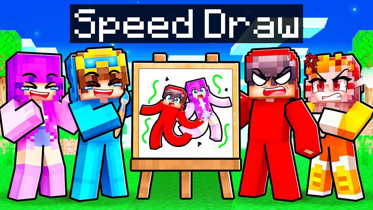 EXTREME Speed Draw In Minecraft!