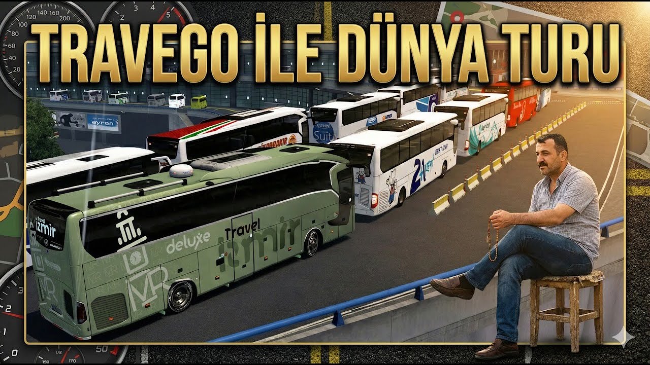 #ETS2 MERCEDES TRAVEGO İZMİR TARAVEL İLE İTALYADA TURST GEZDİRİYORUZ