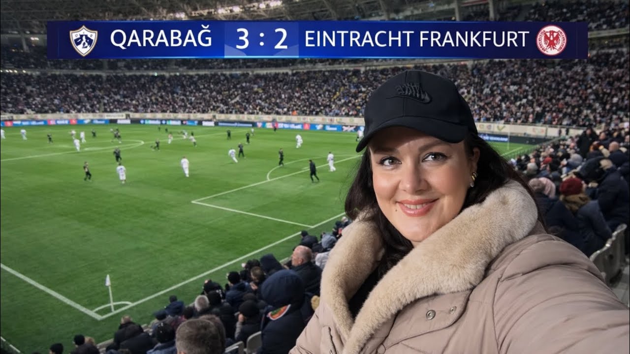 ⚽ Qarabag 3–2 Eintracht | Stadium Vibes #Qarabag #BakuFootball #FanZone #StadiumVibes