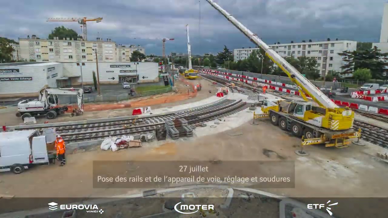 Le chantier d’extension du tramway de Bordeaux progresse
