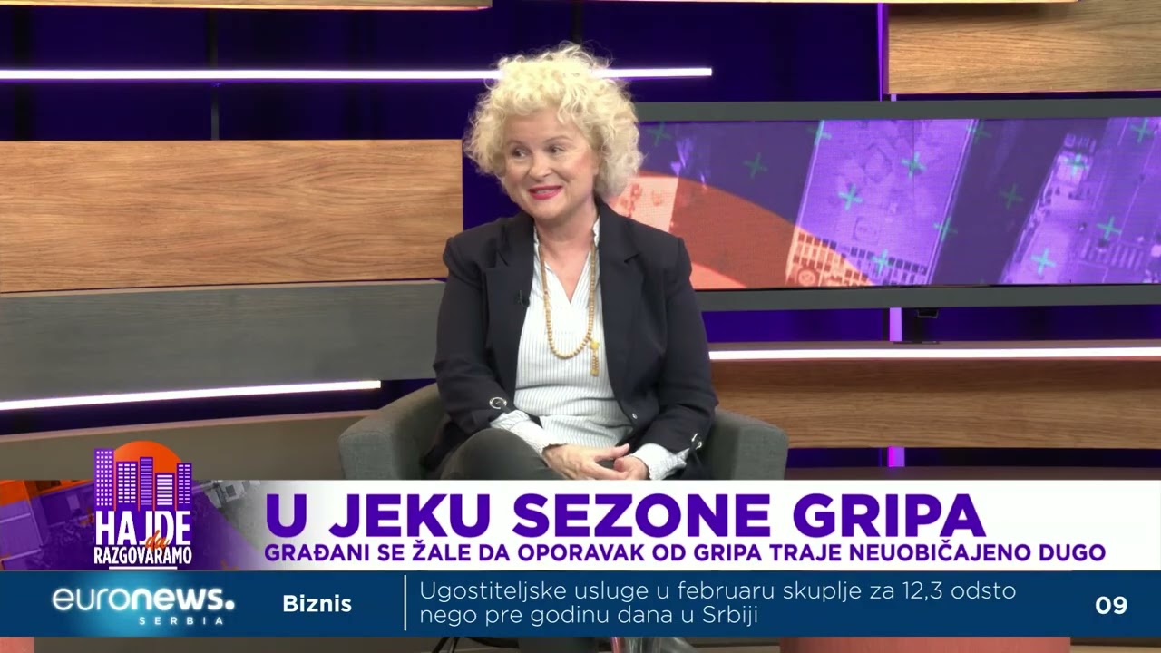 GRIP: SIMPTOMI TEŽI, OPORAVAK DUŽI za #HajdeDaRazgovaramo DRAGANA DIMITRIJEVIĆ