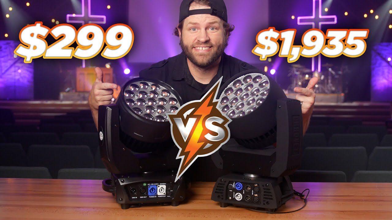 $299 Boulder Pro 🆚 $1,935 R2X Zoom Wash Moving Head - Can it Compete?
