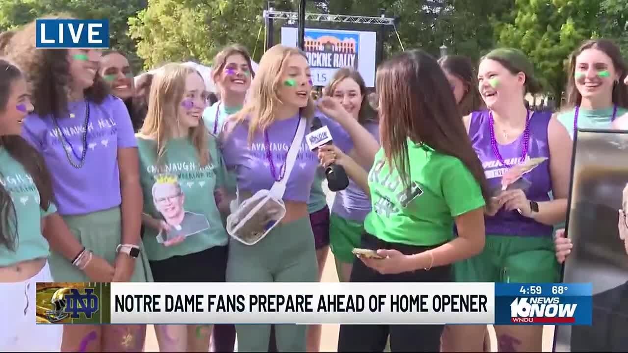 Excitement in the air for Notre Dame's home football opener