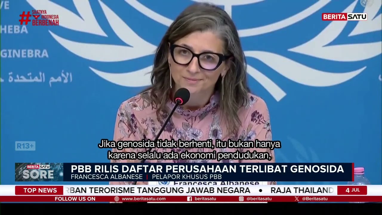 PBB Rilis Daftar Perusahaan Terlibat Genosida Israel di Gaza 