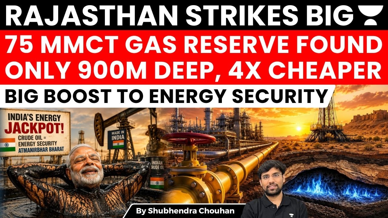 India Discovers Massive 75 MMCT Gas Reserve in Rajasthan, Big Boost to Energy Security