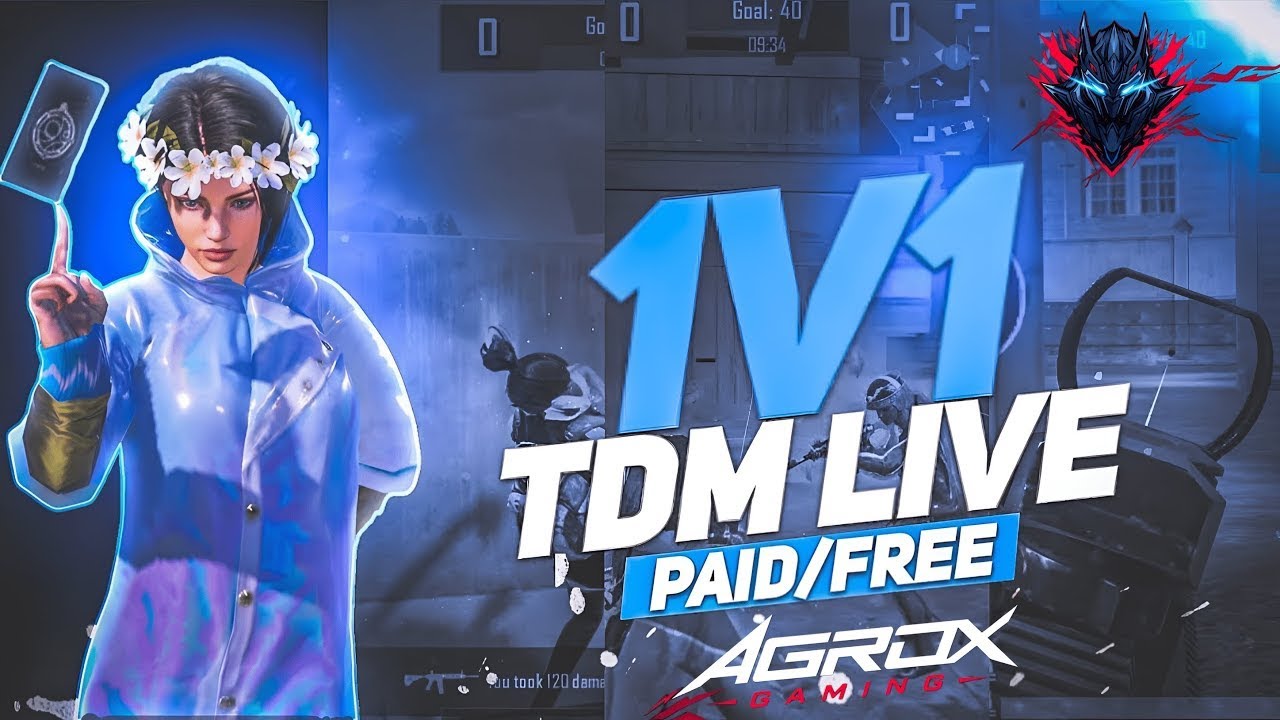 CUSTOM ROOM 1v1 TDM CHALLENGE | IQOO Z5 | BGMI / PUBG  LIVE STREAM | AGROX GAMING 
