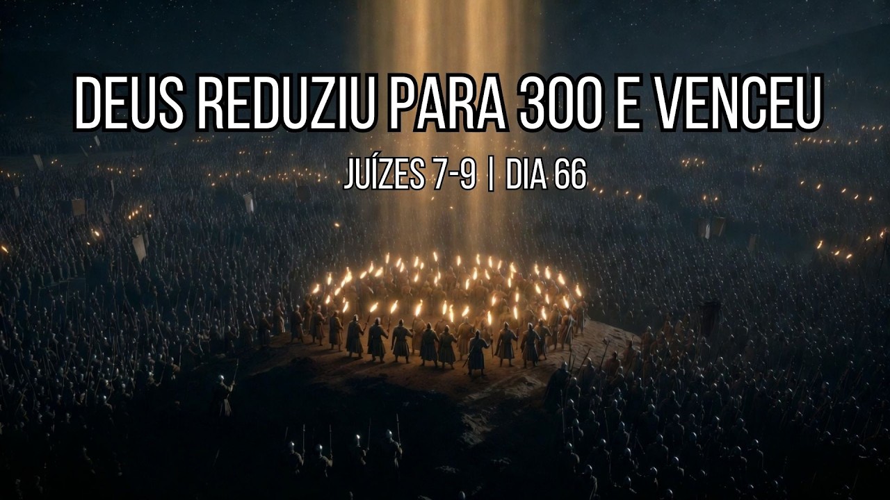 Deus reduziu o exército de 32 mil para 300 — e venceu assim mesmo | Juízes 7-9 | Dia 66