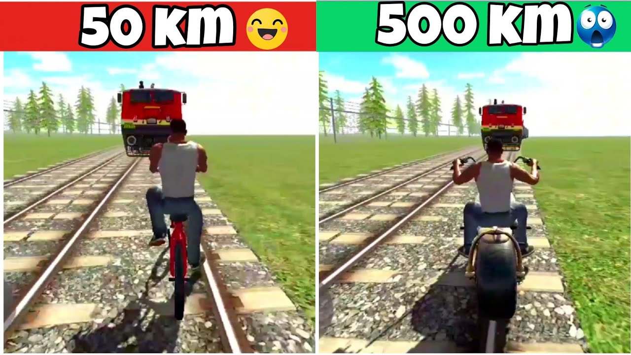 Colliding Every Bike with Train 😱💥 | Indian Bikes Driving 3D
