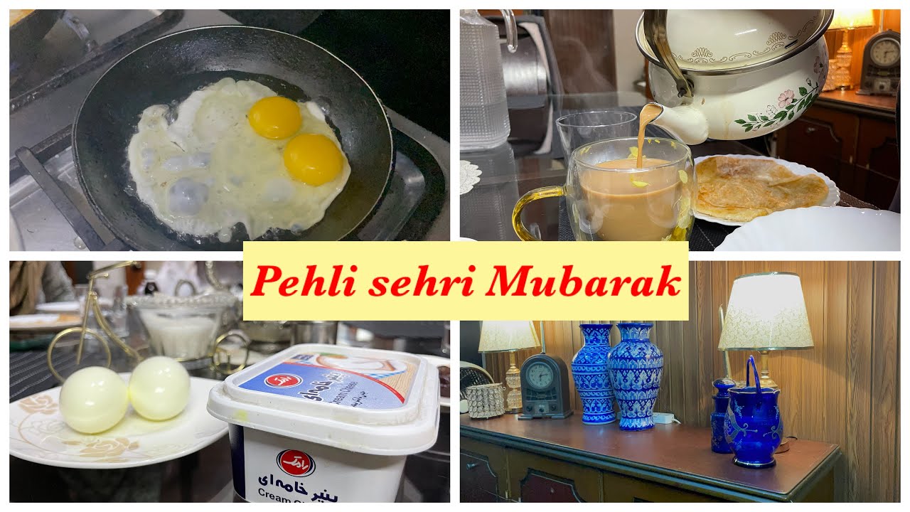 Pehli sehri Mubarak | Qeema Anda aur paratha mazedar 