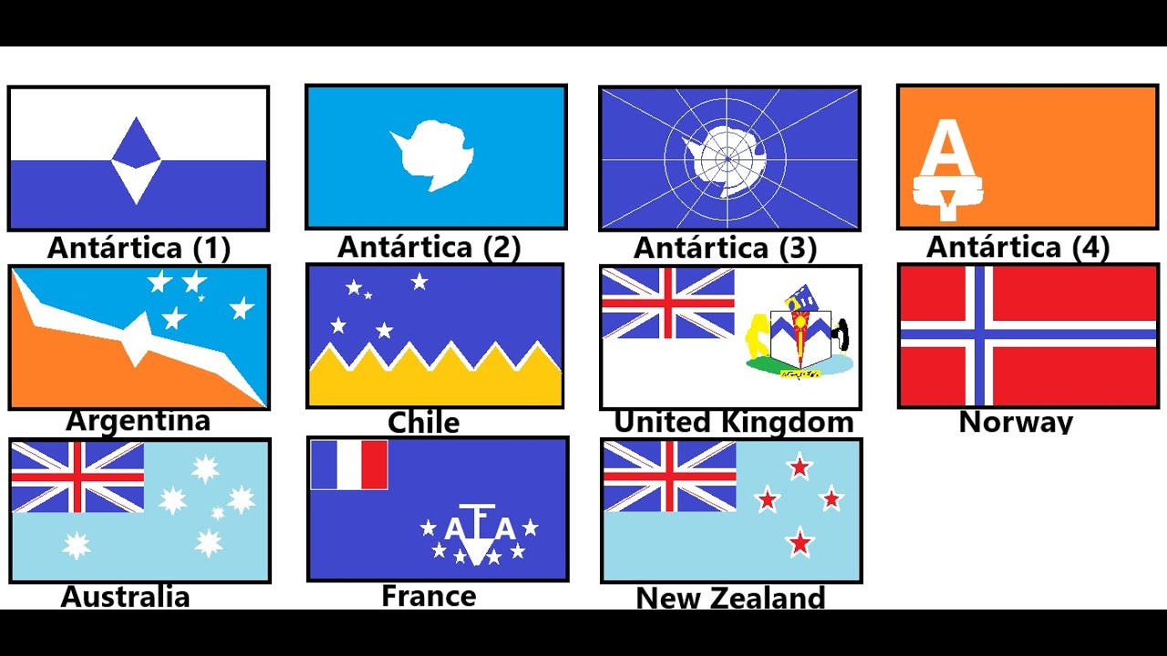 Drawing ALL FLAGS of ANTARTICA in MS PAINT !