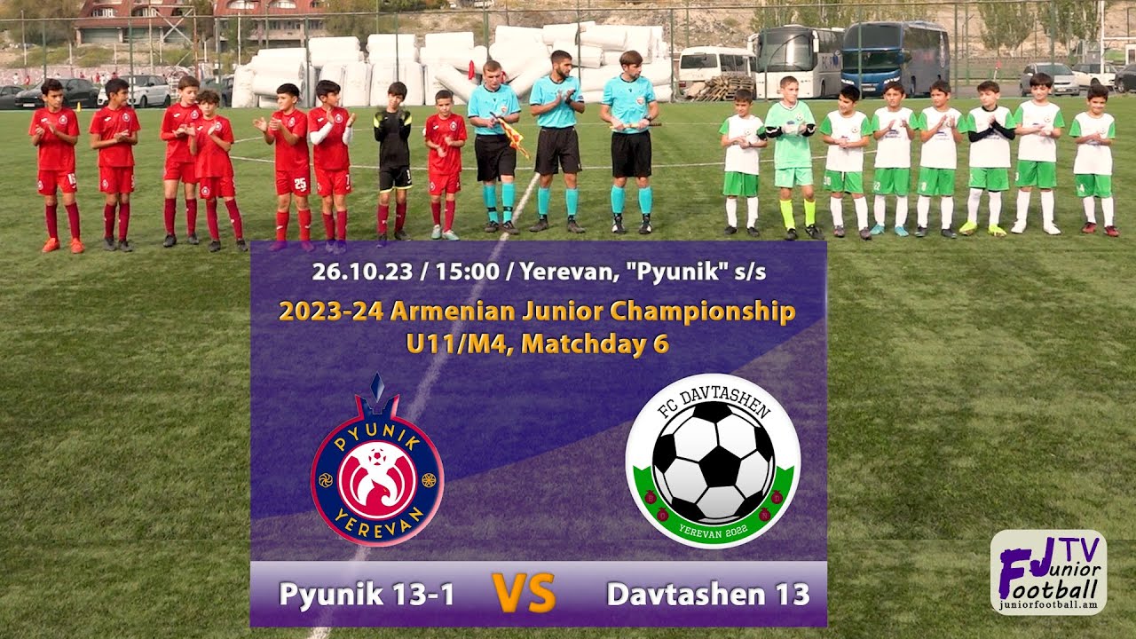 Pyunik 13-1 (6-0) Davtashen 13 (26.10.23) 2023-24 AJC U11/M4, Matchday 6