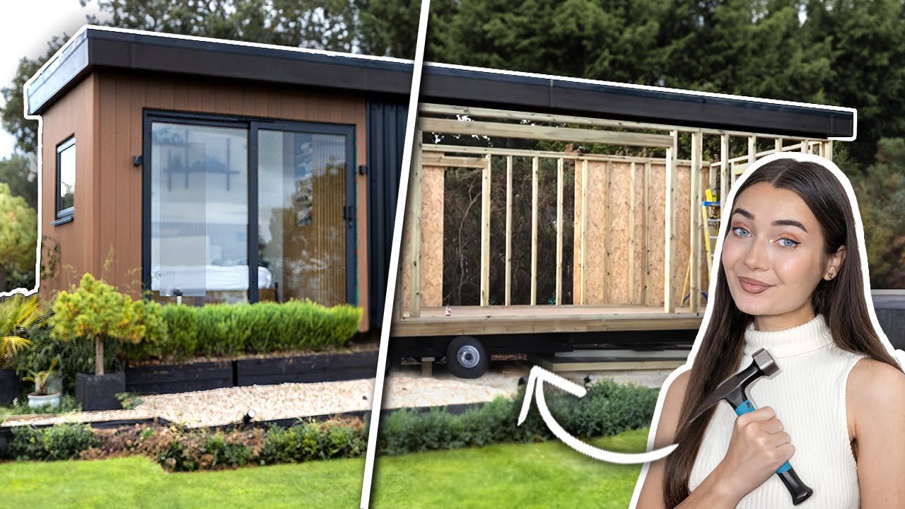 How We BUILT This Ultra Modern TINY HOME On Wheels!