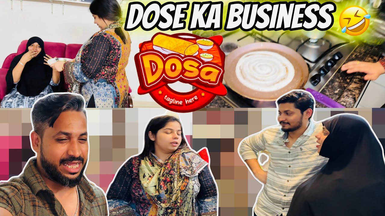 Misba ne Banaya Nida k Liye Masala Dosa😋| Misba k Liye Khole ge dose ka Thela😝