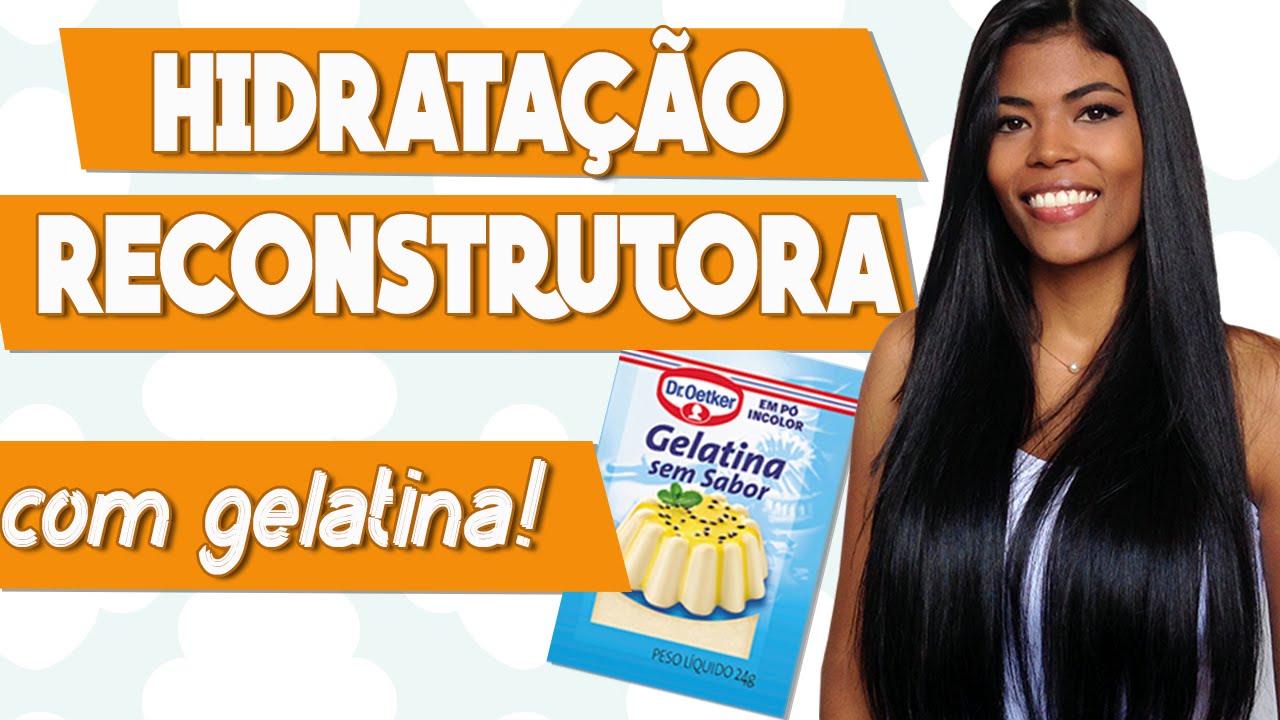 Reconstrução caseira com GELATINA! | Receita e Aplicação!