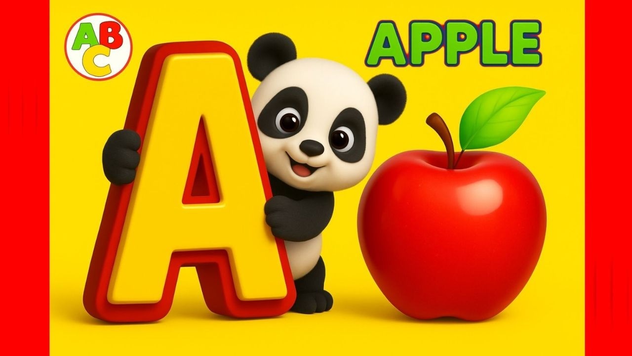 Baby Songs Cartoons for Kids | ABC Alphabet Phonics Song 🍎 A for Apple 🏀 B for Ball | Nursery Rhymes