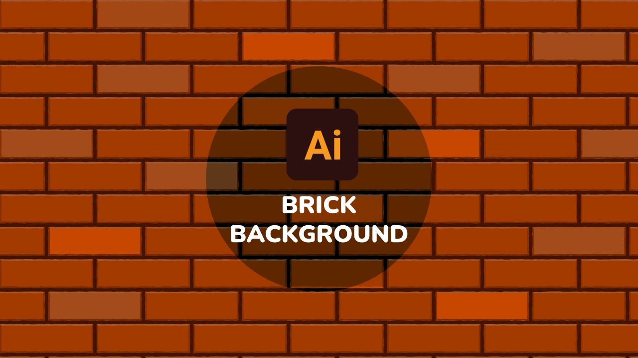 How to Create Brick Wall Background in Adobe Illustrator | Brick Pattern Effect in Illustrator