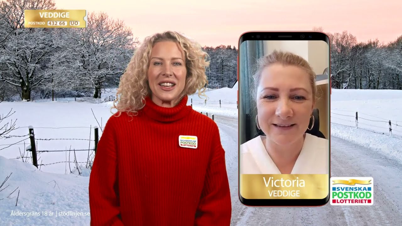 Putte och Sandra överraskar vinnare i Veddinge - Postkodlotteriet