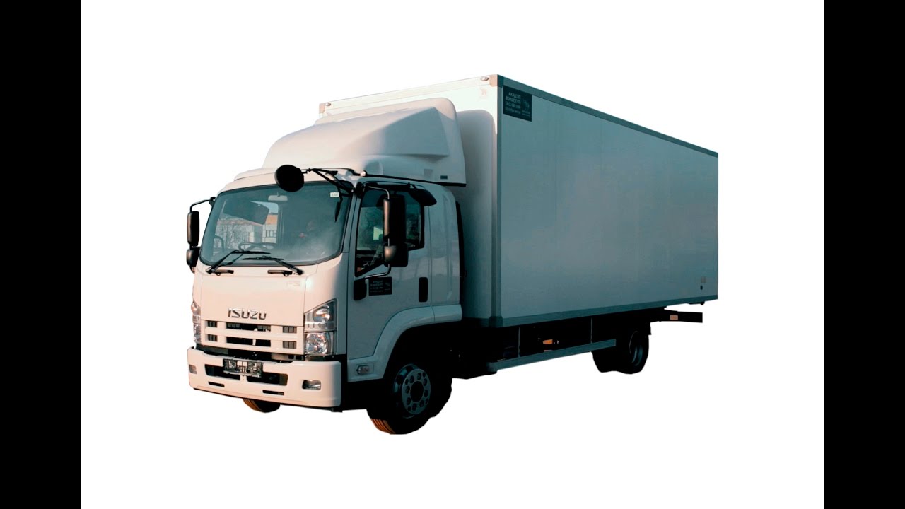 Обзор Isuzu FSR 90 Промтоварный фургон Исузу 49м3, 18 европаллет