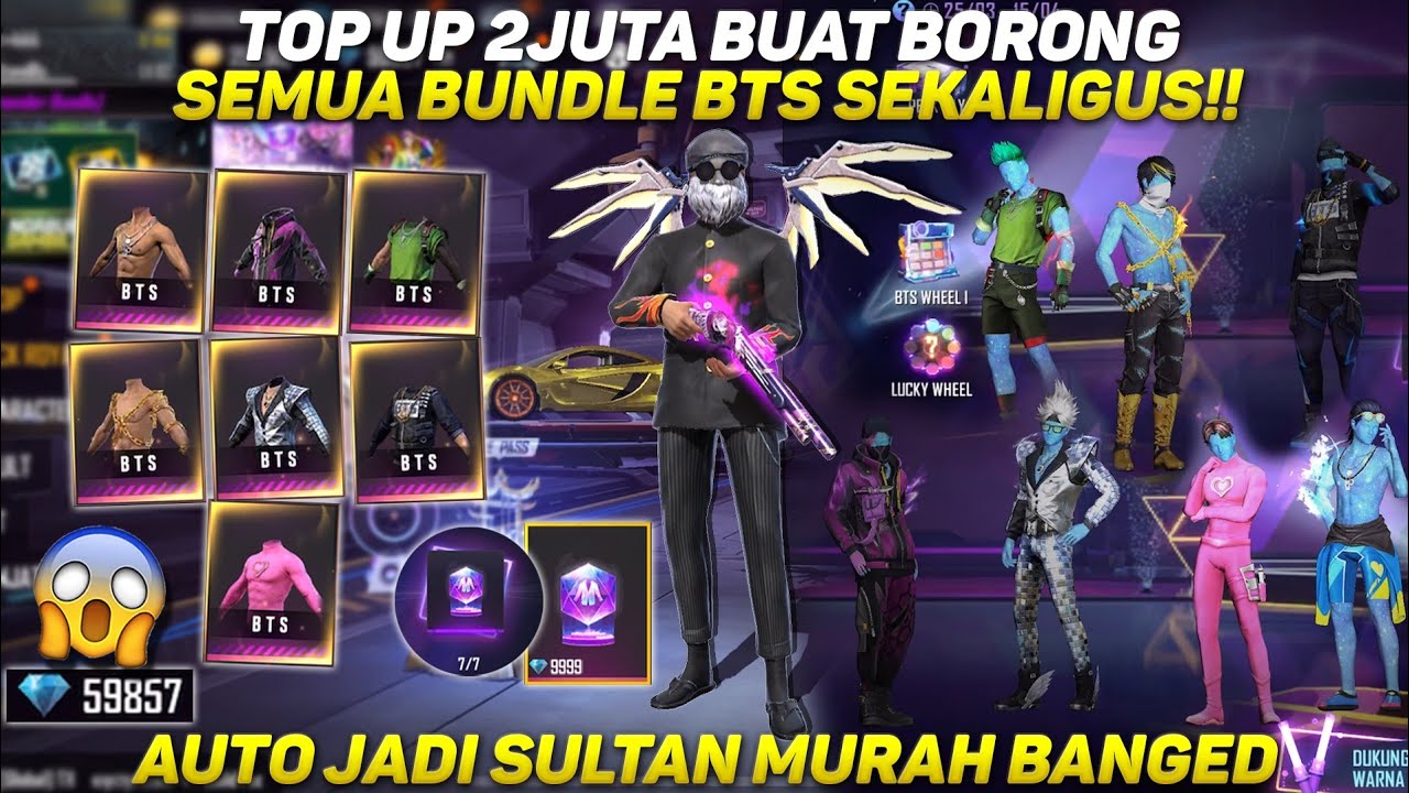 TOP UP 2JUTA BUAT BORONG 7 BUNDLE BTS SEKALIGUS!! AUTO JADI SULTAN MURAH BANGED.. 😱