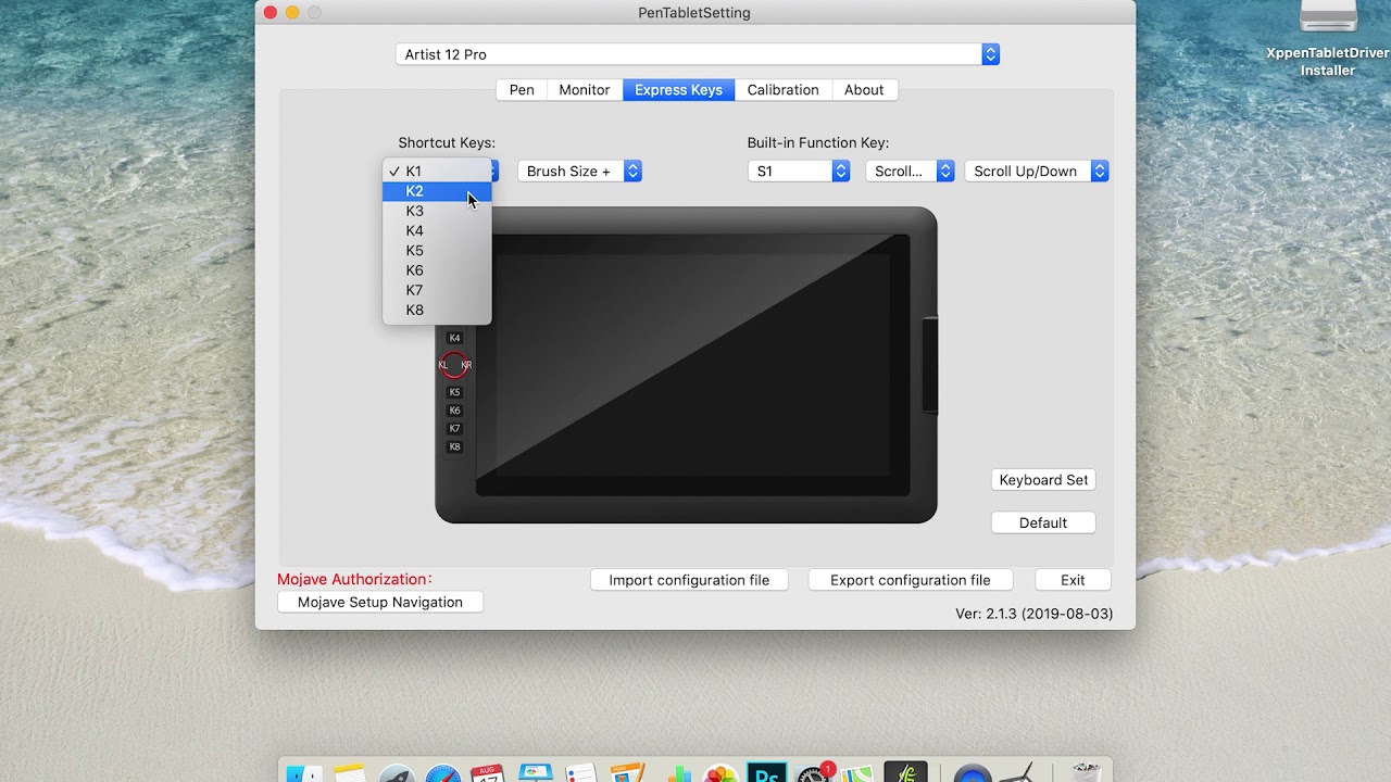 Connection&Driver Settings for XP-Pen Artist 12Pro on Mac