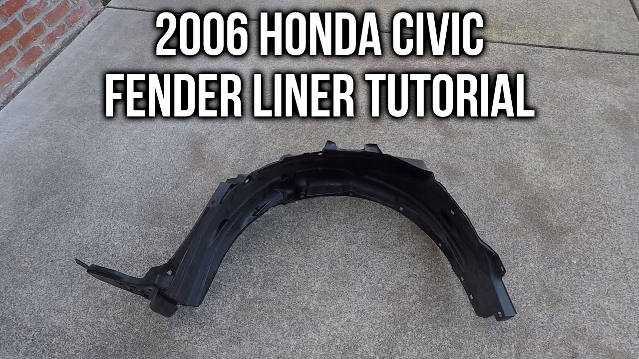 Учебное пособие по установке внутреннего подкрылка Honda Civic 2006 года