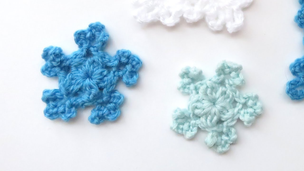 How to Crochet my Mini Snowflake - Version 2