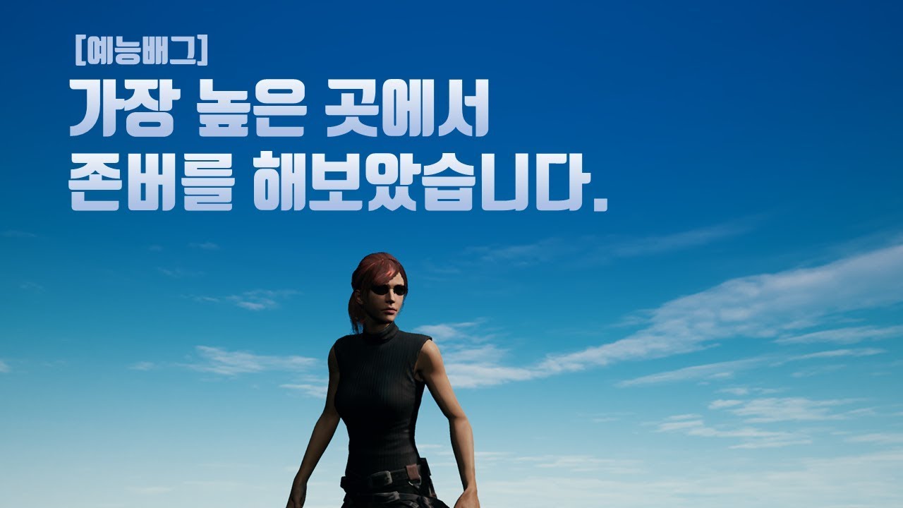 [예능배그] 가장 높은 곳에서 존버 해보았습니다. l 라이라마 배틀그라운드