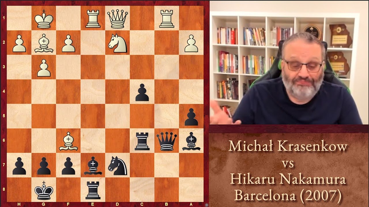 5 Minutes with GM Ben Finegold: Krasenkow vs Nakamura, Barcelona (2007)