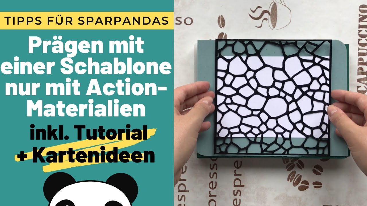 ❤️ G&uuml;nstig Pr&auml;gen mit einer Schablone: Tutorial f&uuml;r die Action Stanz- und Pr&auml;gemaschine ❤️