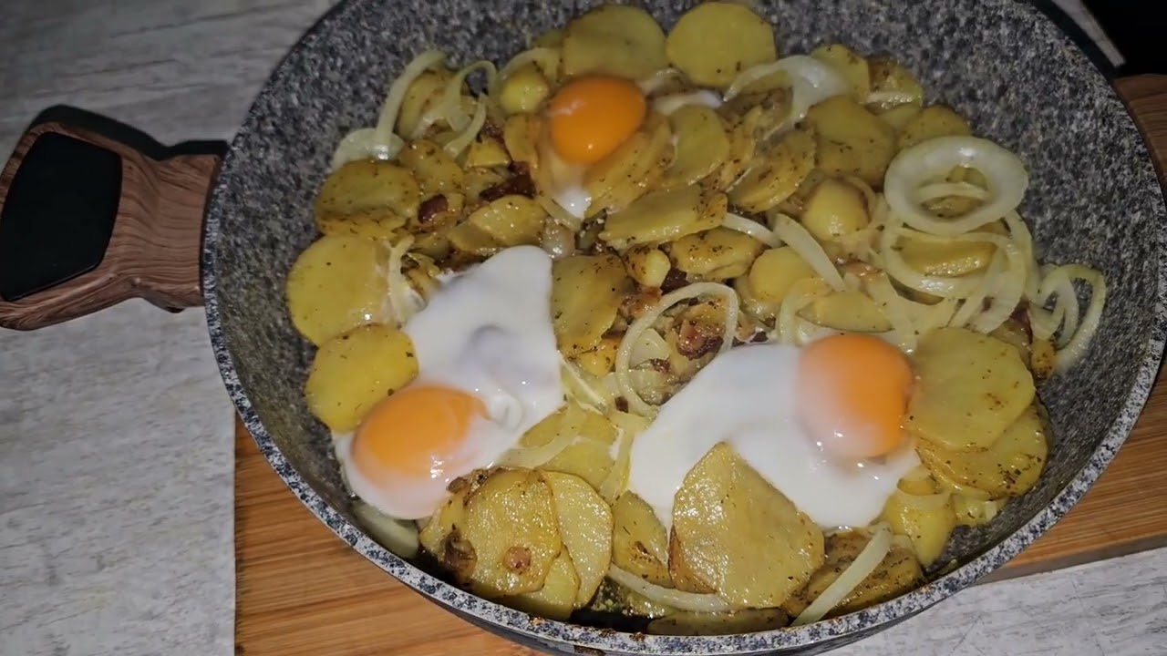 Жареная 🍳 картошка.