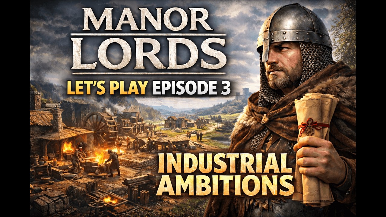 Manor Lords - Let's Play EP3 [Industrial Ambitions And First Harvest]