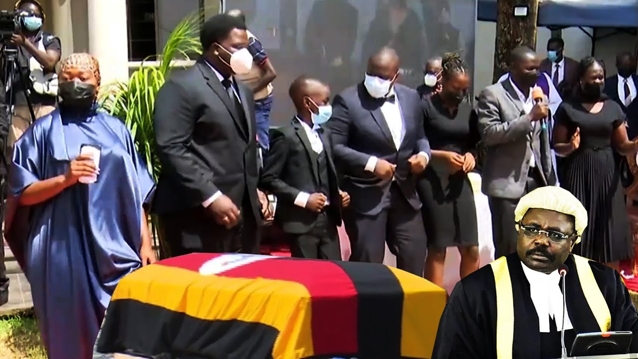 Late Jacob Oulanyah's children dance at Funeral with Bwola Dancers