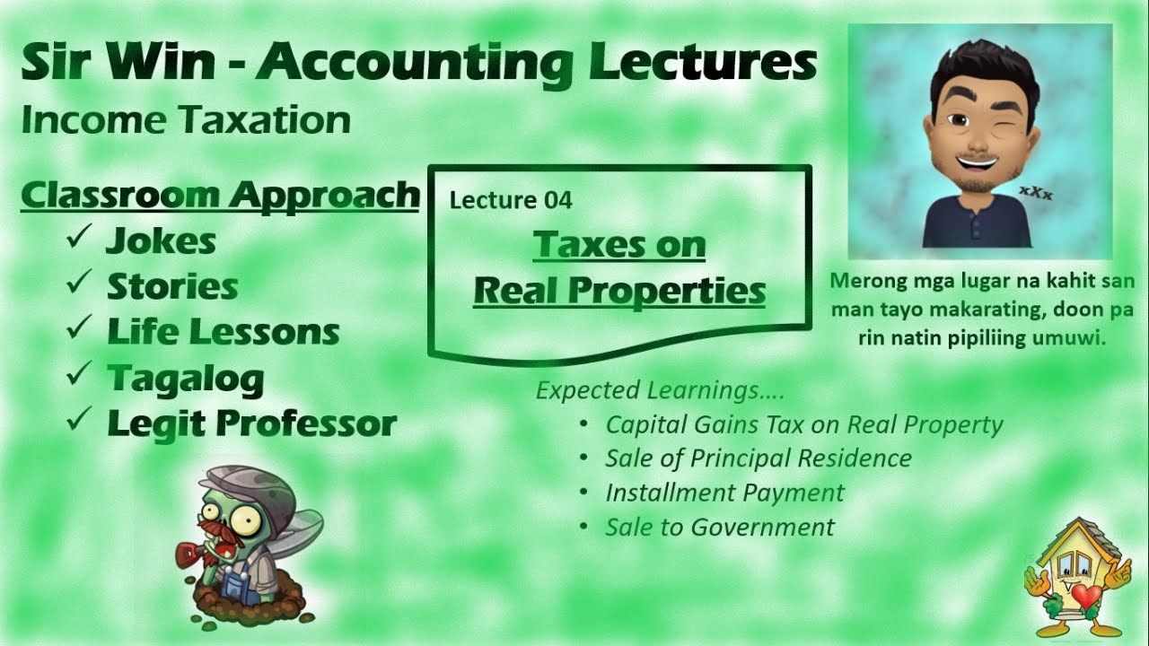 Lecture 04: Capital Gains Tax on Real Property. Dealings in Property. [Income Taxation]