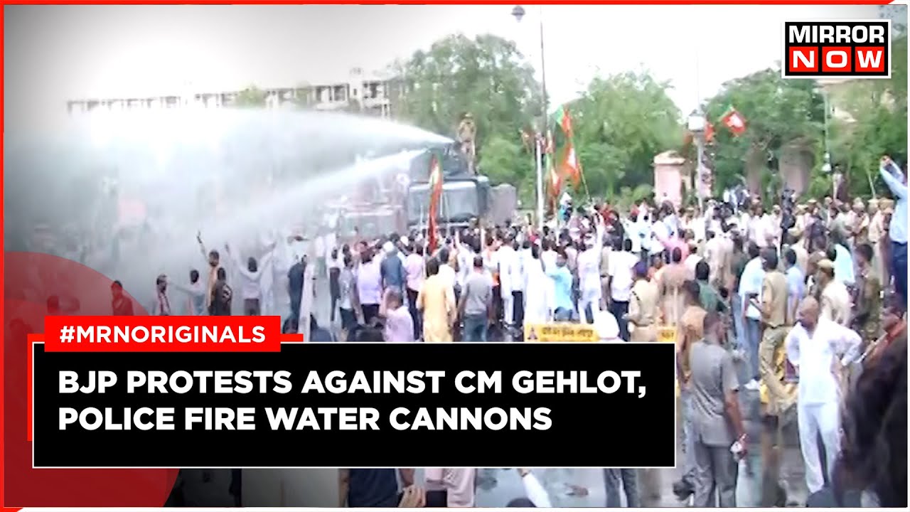 Rajasthan News | BJP Protests Against Gehlot Government Over Alleged Paper Leak | Jaipur | Latest