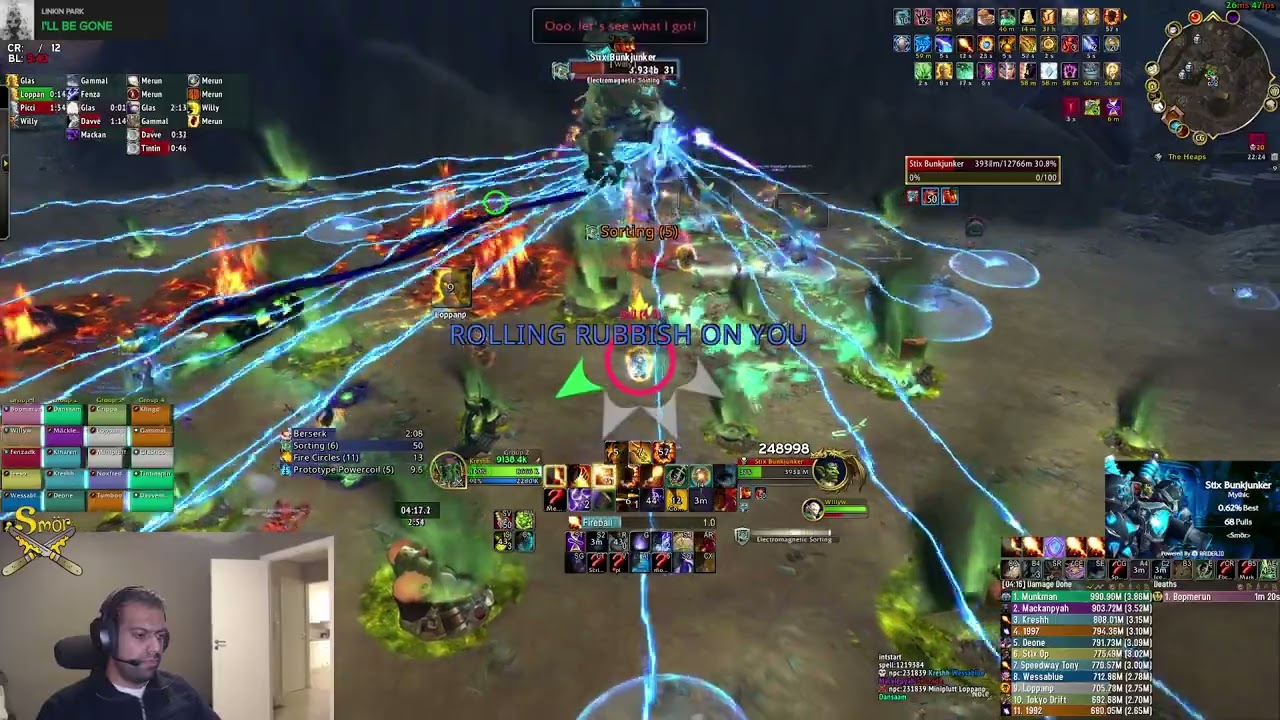 Smör vs Stix Bunkjunker Mythic (Fire Mage Pov)