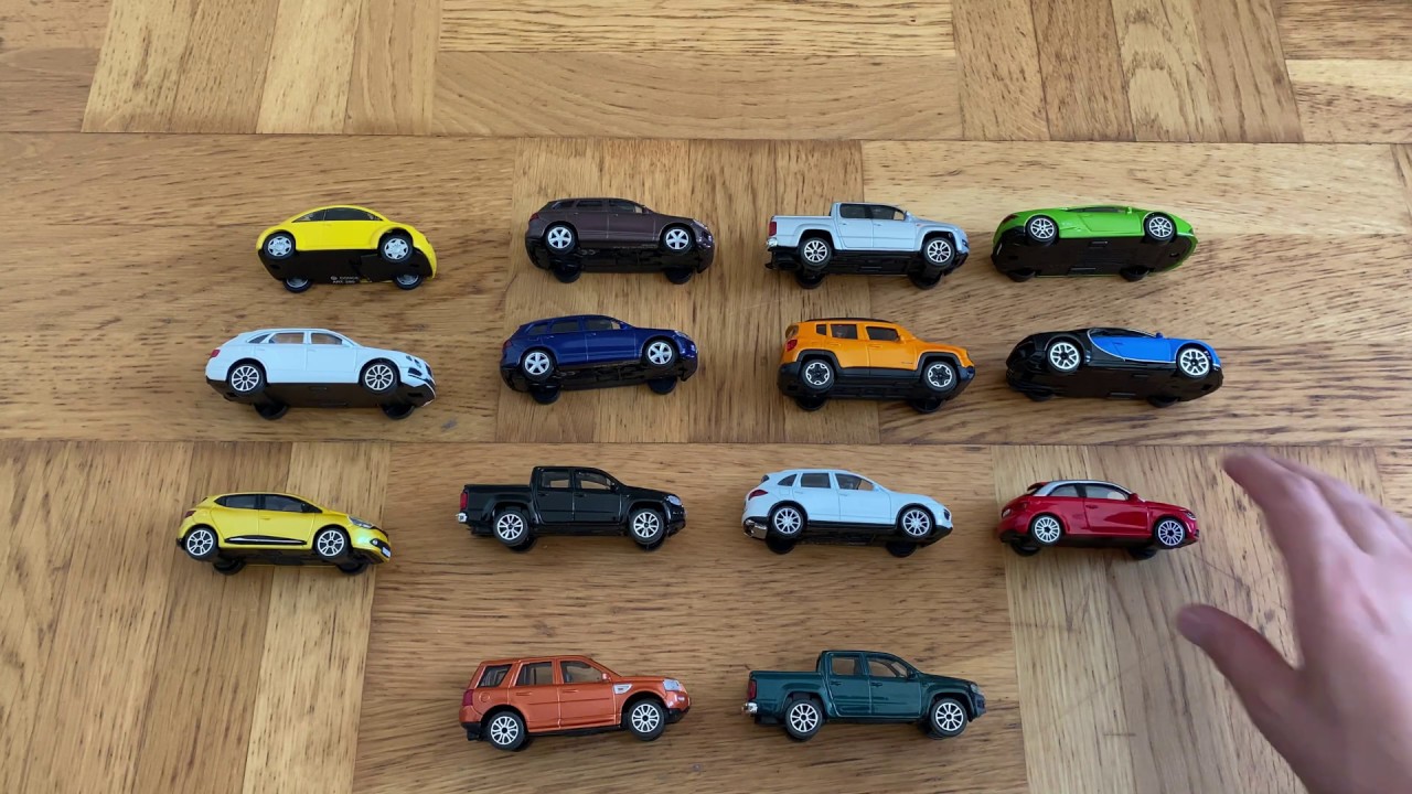 Burago Toy Cars on floor shows Burago Cars