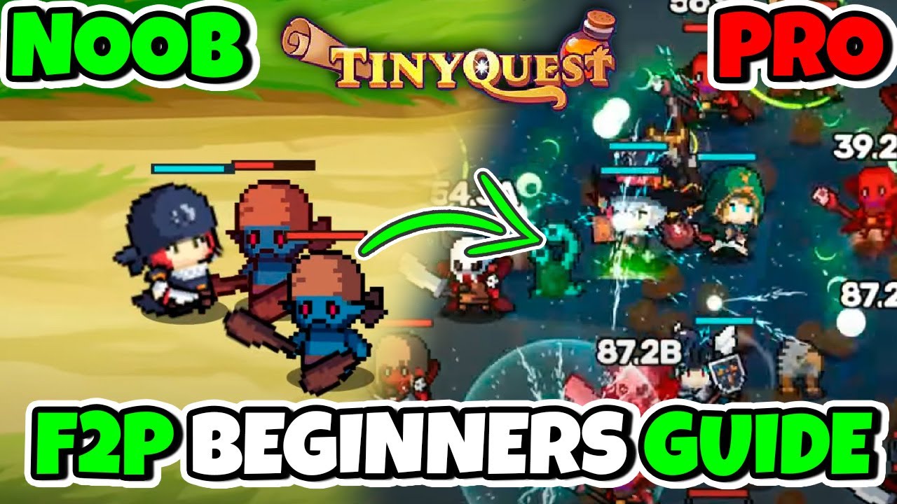 F2P BEGINNERS GUIDE // TINY QUEST IDLE