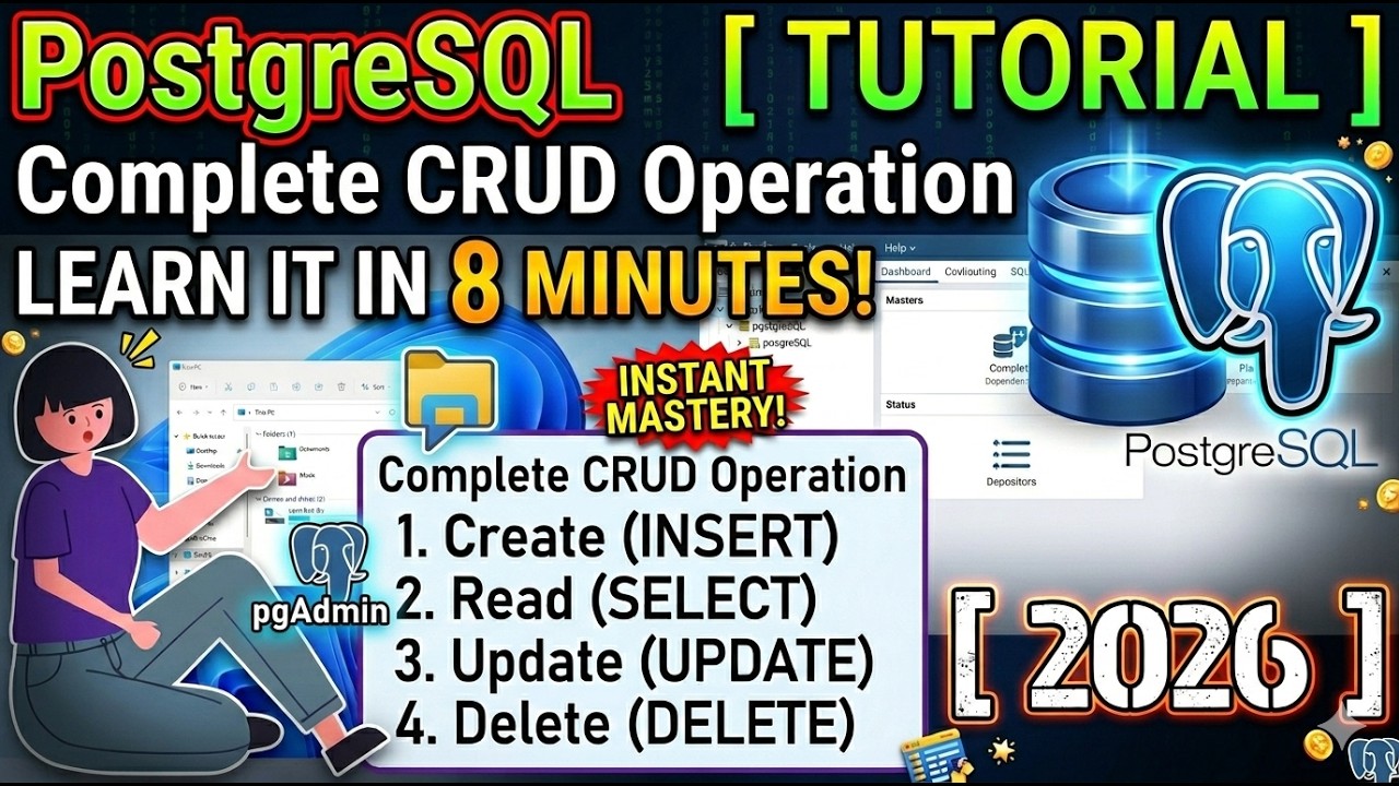 Как настроить PostgreSQL для программирования на SQL в Windows 11 [обновление 2026 года] Операции...