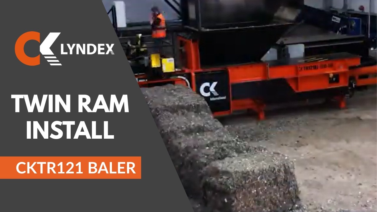 CK International - TR121 Twin Ram Baler - Installation Timelapse